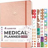 Clever Fox Medical Planner 12-month – Medical Notebook, Health Diary, Wellness Journal &amp; Logbook To Track Health – Self-care Medical Jou