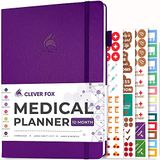 Clever Fox Medical Planner 12-month – Medical Notebook, Health Diary, Wellness Journal &amp; Logbook To Track Health – Self-care Medical Jou