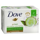 Dove Go Fresh Beauty Bars Cool Umidade 2/4.25 Oz Por Dove