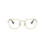 Armação Óculos De Grau Ray-Ban Rb6448 2500 Hexagonal Dourado