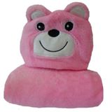 Manta bebe com capuz bichinho urso jolitex