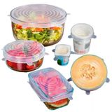 Kit 6 Tampas Silicone Panelas E Potes Elástica Reutilizável