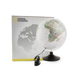 Globo Terrestre Decorativo Iluminado Carbon Executive 30cm National Geographic Tecnodidattica