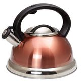 Chaleira Com Apito Inox Crown Rose Gold Cobre 3 Litros