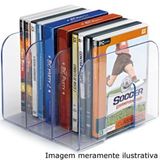 Organizador Separador De Livros Revistas DVD CD Suporte Acrílico