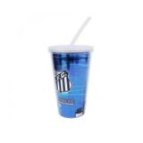 Copo De Plástico Canudo 500Ml - Santos