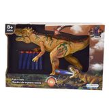 Dino Attack Marrom  C/luz Som E Lança Dardos Multikids Br101