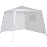 Conjunto De Parede Para Gazebo Ráfia Branco Mor 2,4 X 3,0