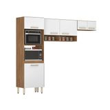 Cozinha Compacta 3 Pçs Dama Duplo Forno Amendola/branco Demóbile