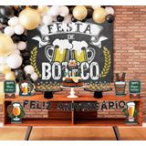 Kit Festa Fácil Boteco Comemoração Decoração De Aniversário