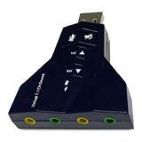 Adaptador Placa De Som Virtual 7.1 Usb Avião