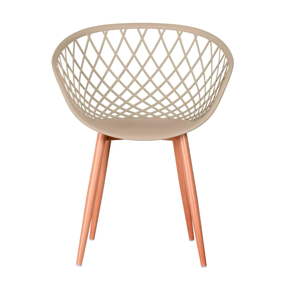 Cadeira Monaco Com Assento Em Polipropileno E Base Em Aço Fratini