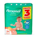 Fralda Personal Baby Protect &amp; Sec Tamanho M Leve 70 Pague 67 Fraldas Descartáveis