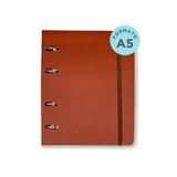 Caderno Criativo Office Duo Argolado Clássica Pautado &amp; Pontado A5 Café Cicero Cicero