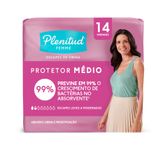 Protetor Médio Plenitud Femme Com 14 Unidades