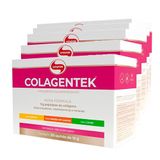 Kit 5 Colágeno Hidrolisado Colagentek Vitafor 30 Sachês