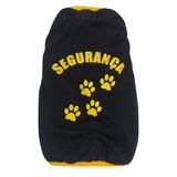 Camiseta Segurança Para Cães Cor Preto Tamanho M