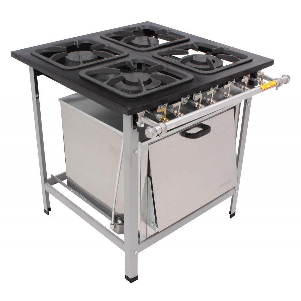Fogão 4 Bocas Metalmaq Luxo Cinza – M18