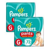 Kit 144 Fralda Pampers Pants Ajuste Total Top Tamanho G