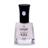 Esmalte Risqué Diamond Gel Cor Chá Branco 9,5ml