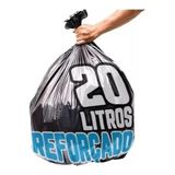 Saco De Lixo 20 Litros 100 Und Preto Reforçado Promoção