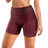 Bermuda Fitness Bressan Feminina Sem Costura Bordo Tamanho Gg