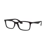 Armação Ray Ban Unissex Rb7047l 5196 Preto Fosco Quadrado