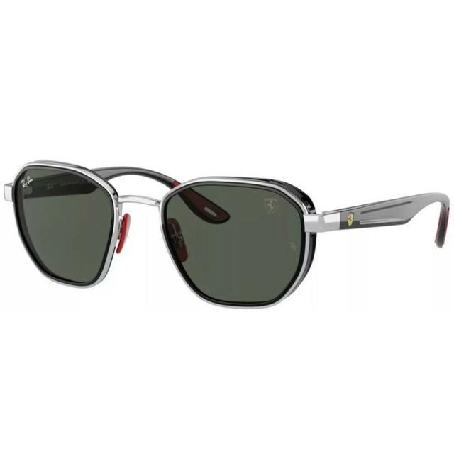 Óculos De Sol Ray-ban Preto/cromado Ferrari Rb3674m F007/71