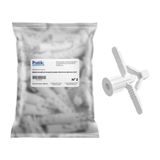 Bucha Plástica Pratik Fixação Gesso N2 Branco - Embalagem Com 50 Unidades
