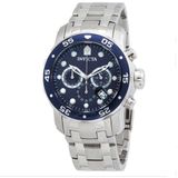 Relógio Invicta 0070 &quot;coleção Pro Diver&quot;  Fundo Azul 48mm