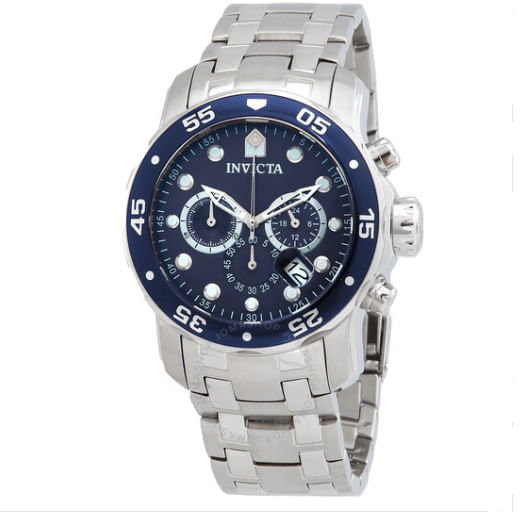 Relógio Invicta 0070 &quot;coleção Pro Diver&quot;  Fundo Azul 48mm