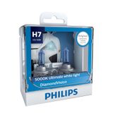 Philips H7 Diamond Vision 5000k Auto Luz Halogen, Um Par