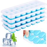4 Pcs Ice Cube Bandejas Para Cubitos De Hielo, Moldes Para Cubitos De Hielo, Bandejas De Hielo De Fácil Liberação, Sin Bpa, No Tóxicos Y Seg