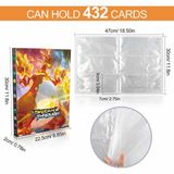 9 Pocket 432 Card Pokemon Album Livro Mapa Coleção Titular