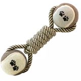 Corda De Algodão De Brinquedo De Estimação, Bainha Molar Molar De Brinquedo Nó De Cachorro Resistente A Mordidas