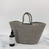 Bolsa De Palha De Vento Europeia E Americana, Mochila De Compras,