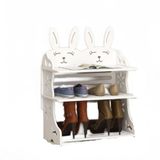 Home Door Vertical Cartoon Shoe Rack, Simples E Econômico