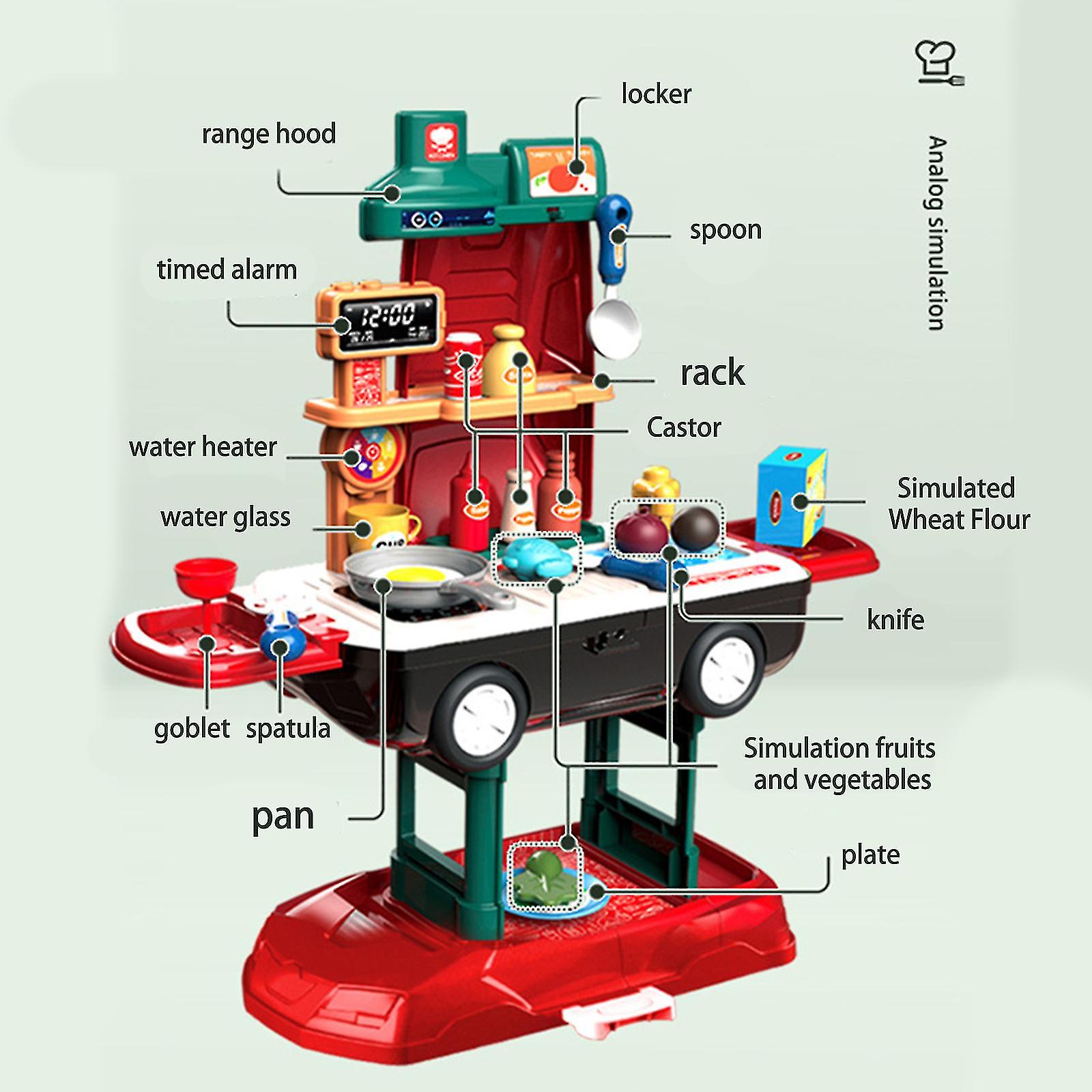 Brincadeira Das Crianças Casa Modelagem De Carro Brinquedo Cozinha Playset Creat