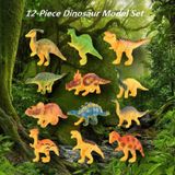 12 Conjuntos De Simulação Colorida Ornamentos Modelo De Terno De Dinossauro