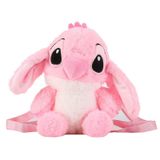 Saco Mensageiro Stitch Boneca Pelúcia Brinquedo Rosa Infantil Bonito