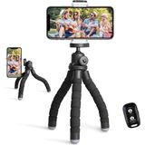 Tripé Telefônico, Tripé Portátil E Flexível Com Controle Remoto E Clipe Sem Fio, Tripé De Celular Stand Para Gravação De Vídeo (preto)