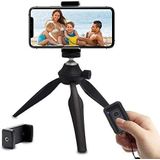 Mini Tripé Para Iphone, Tripé De Mesa Leve Para Telefone Compatível Com Câmera De Celular Dslr Com Suporte De Suporte De Suporte De Telefone