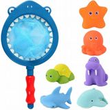 Brinquedo De Banho, Pesca, Animais Flutuantes, Esguichos, Brinquedos, Jogos, Jogo Com Rede De Pesca, Jogo De Rede De Peixe Na Banheira, Banh