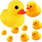 9 Pçs Brinquedo De Pato De Banho Patos De Borracha Amarela Banheira Pré-escolar Patinhos Presente Para Chá De Bebê Bebês Crianças Crianças C