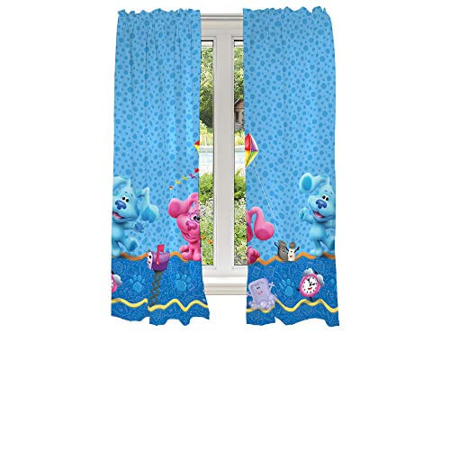 Franco Kids Room Janela Cortinas Cortinas Set, 82 Em X 63 In, Blues Clues