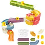 Brinquedos De Banho Bolas De Água Trilhas Para Crianças Para Banheira De Parede Toy Slide Para Crianças 3 4 5 6 Anos 37 Pcs Diy Take Apart S