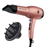 Escova Secadora De Cabelo Revlon 1875w Leve + Secador De Cabelo Seco Rápido