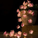 Luzes De Corda De Flor Fada Rosa Cerejeira Luzes De Corda, 10 Pés 30 Leds Bateria Operada Luzes De Corda Para Crianças Quarto, Natal, Primav
