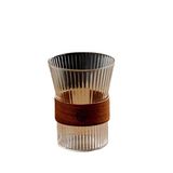 Caneca De Café De Vidro Listrado Estilo Retrô De 300ml Caneca, Água Doméstica