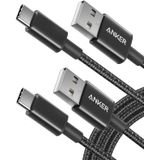 Cabo Usb C, Anker 2-pack, 6 Pés Cabo Usb De Nylon Premium Do Carregador Tipo C, Cabo De Carregamento Usb A A Tipo C Carga Rápida Para Sams